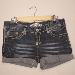 Stylish Black Denim Women's Shorts